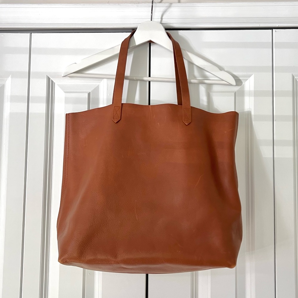 Madewell Brown Leather Transport Tote